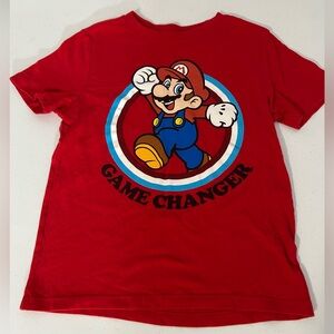 Old Navy Super Mario Red Short Sleeve Graphic T-Shirt Size S (6/7)